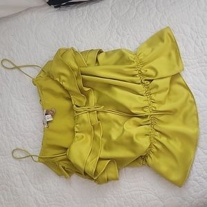 TOPSHOP ROCHELLE RUFFLE CHARMEUSE CAMISOLE SIZE 8